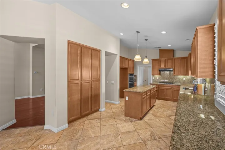 Kitchen with expansive cabinet spaces
