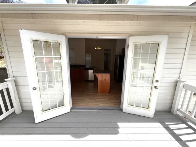 French Doors to side decking