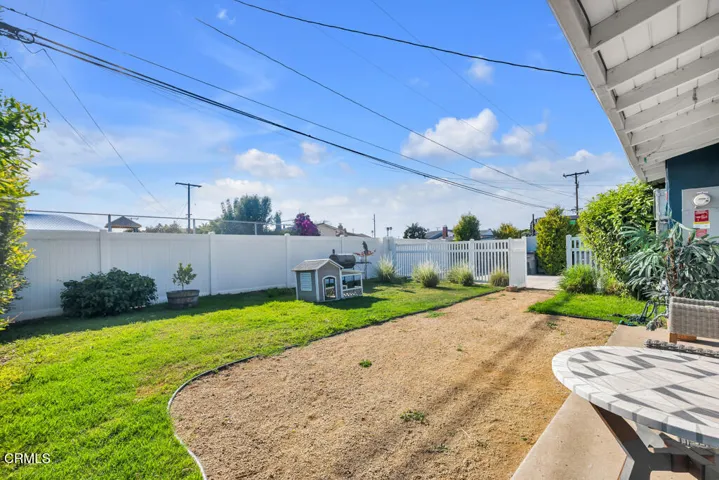 Spacious backyard