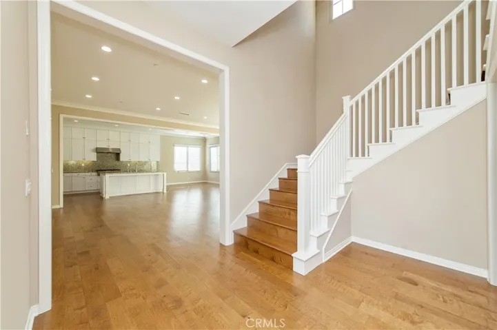 Staircase leads to upstairs