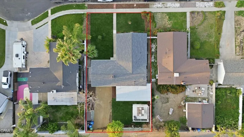 Over head shot of all the property