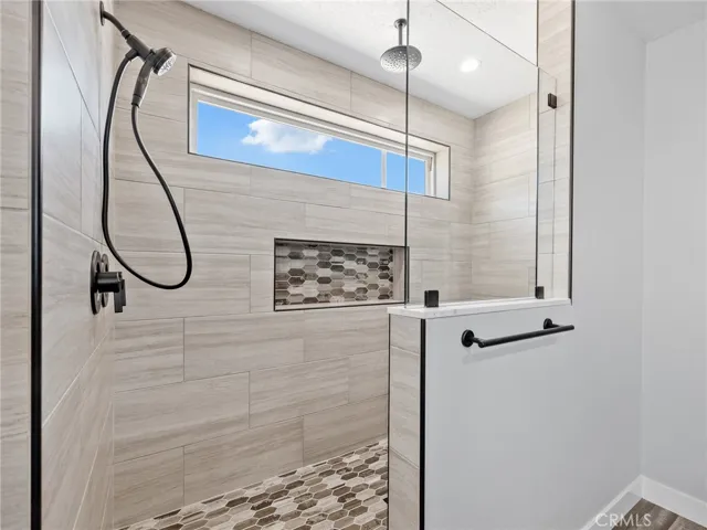Primary bathroom custom shower