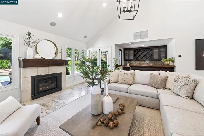 Bar next to family room