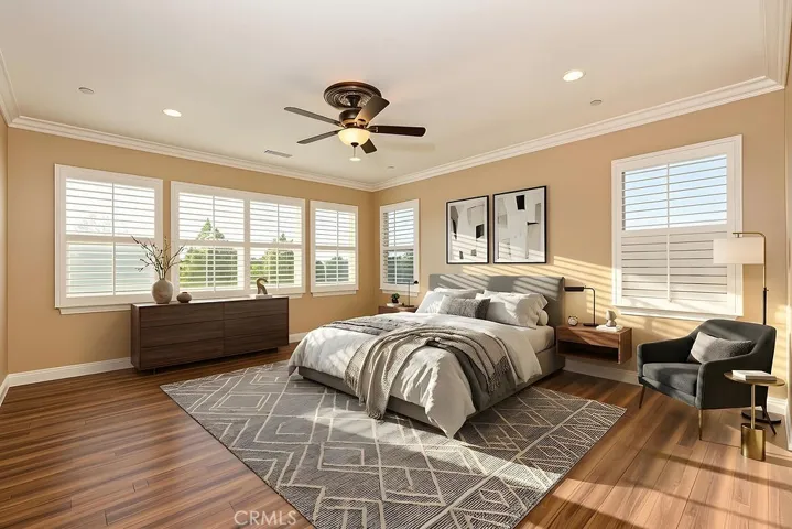 Primary Bedroom virtually staged
