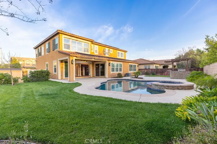 Back side yard with Pool