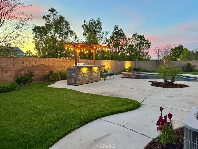 Side yard with Grass