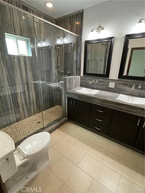 REMODELED MASTER BATHROOM STALL SHOWER