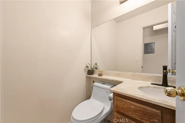 Downstairs powder room