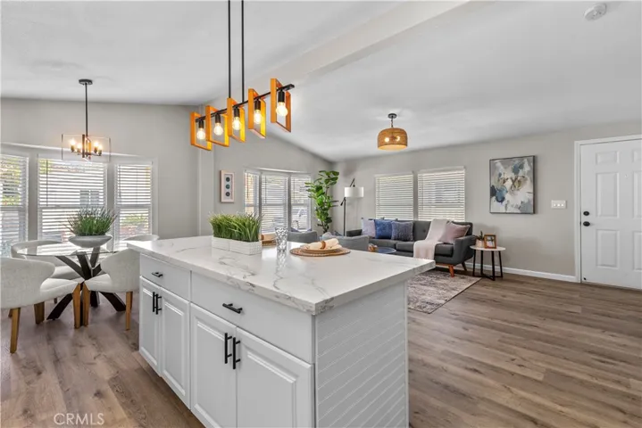 Bright open kitchen with island