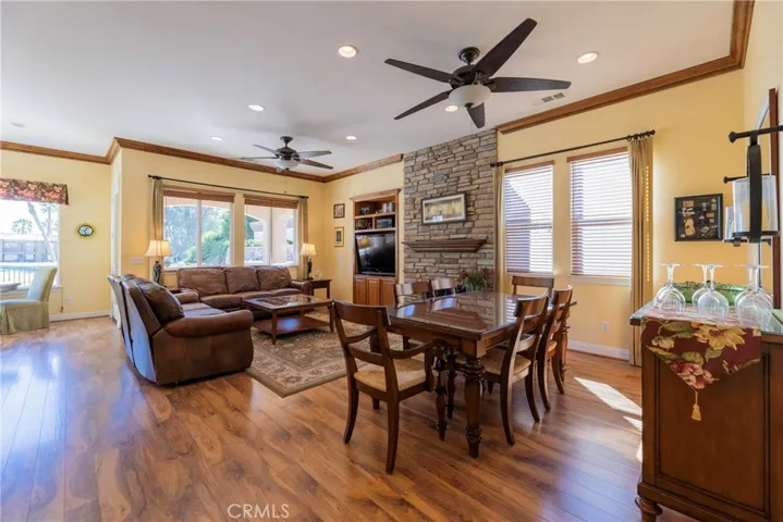 Living Room and Dining Area