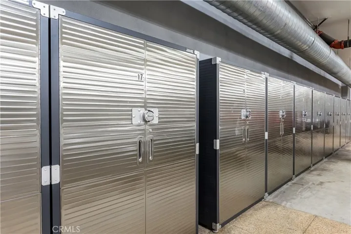 Storage Locker located in parking garage
