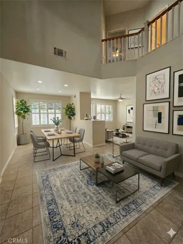 Living Room Dining Room Virtually Staged