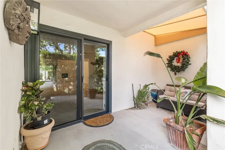 Front patio off the den.