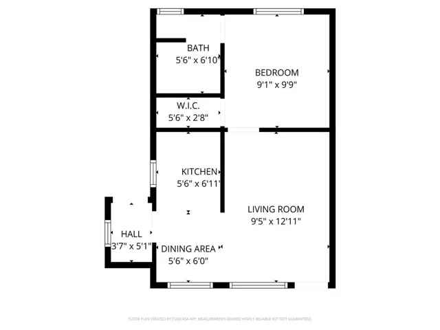 1 Bed Sample Floor Plan