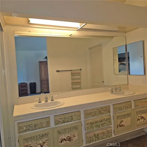 Primary bathroom double size walk in closet