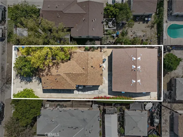 Top view of front unit and new ADU units.