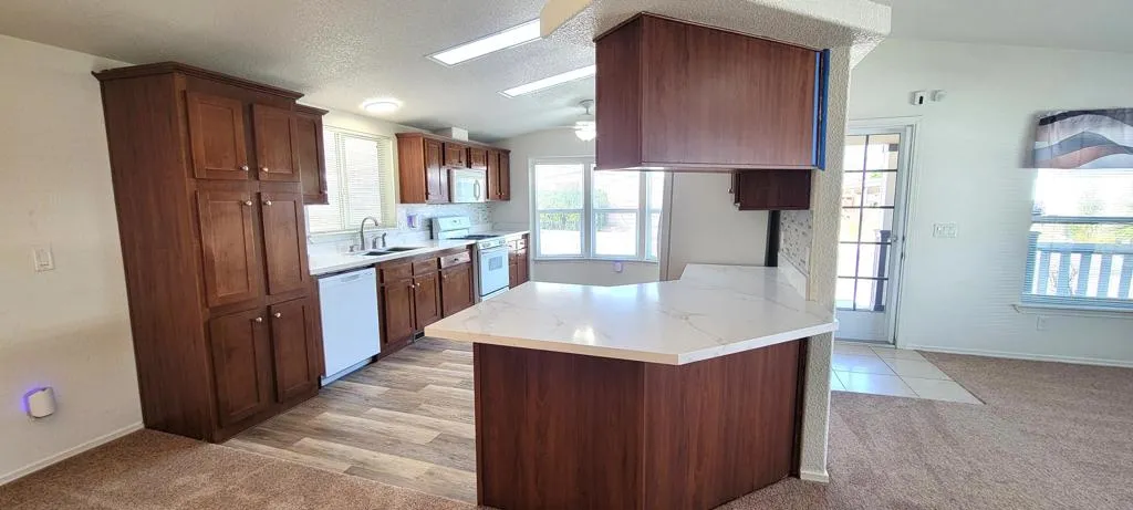 LIVING ROOM AND KITCHEN