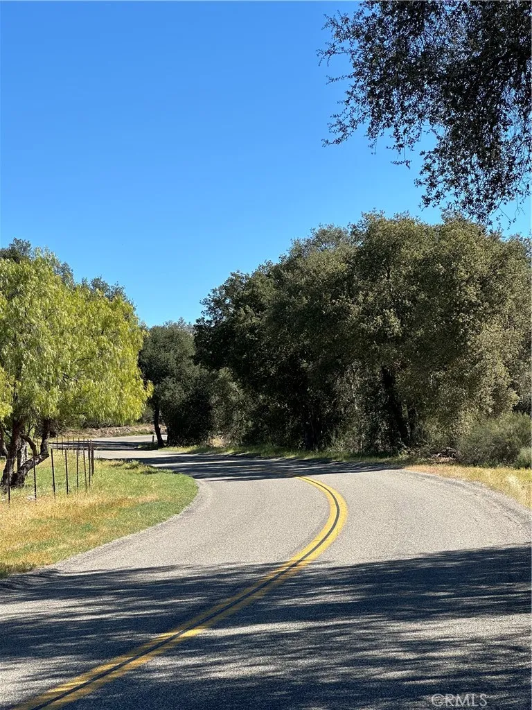 Red Mountain Road in front of of parcels.