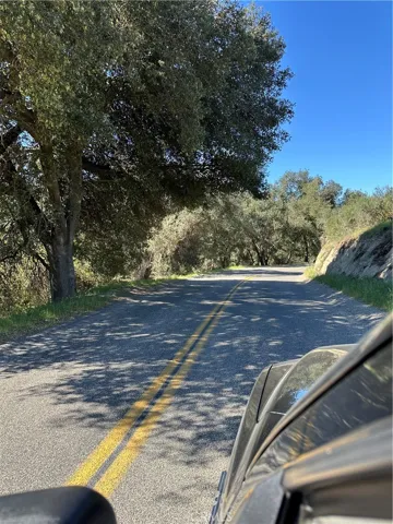 Red Mountain Road in Front of parcels.