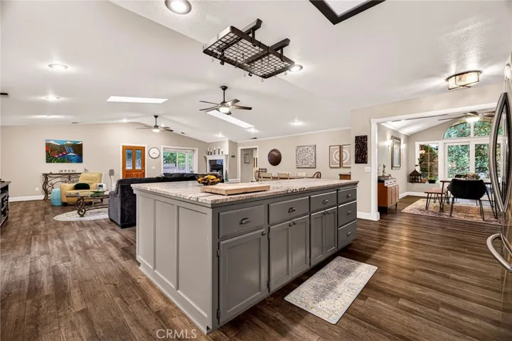 remodeled with leathered granite