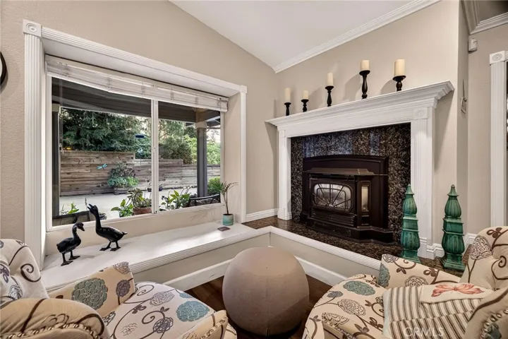 fire place in living room