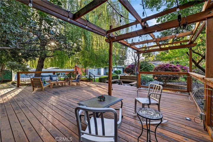 deck above the creek