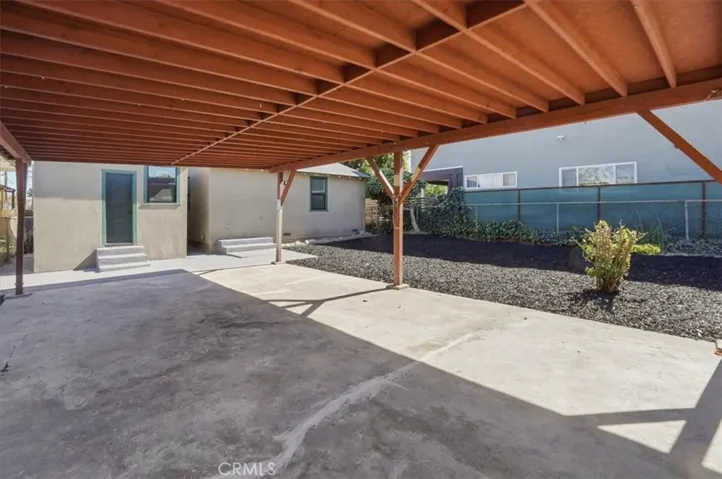 Rear patio