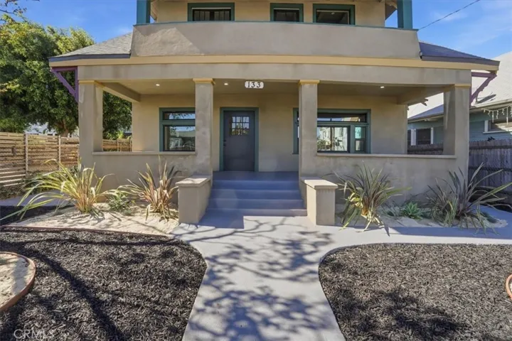 closer view of exterior porch
