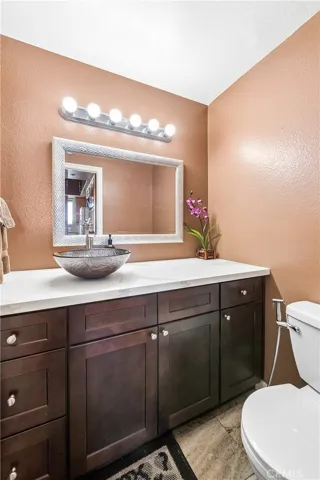 Downstairs powder room