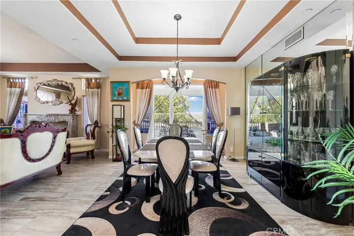 Dining area with French- doors to outside