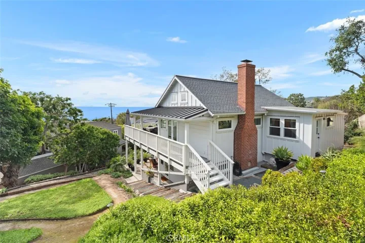 The view from the upper patio area.
