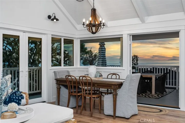 Dining can be inside or out!