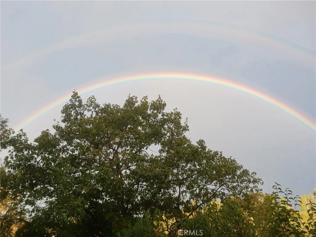View of double rainbow from property