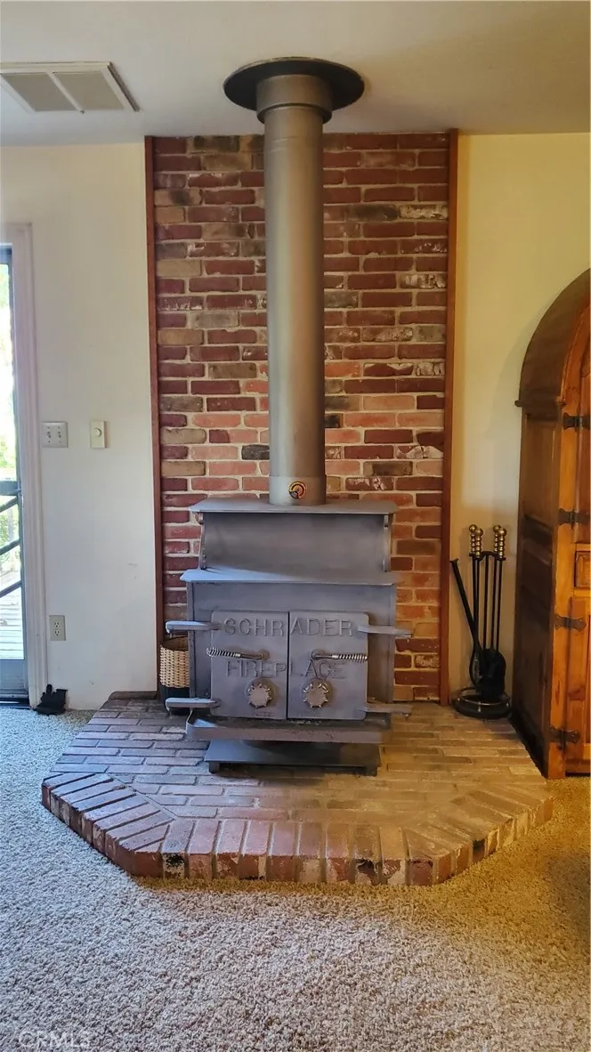 Woodstove in living room
