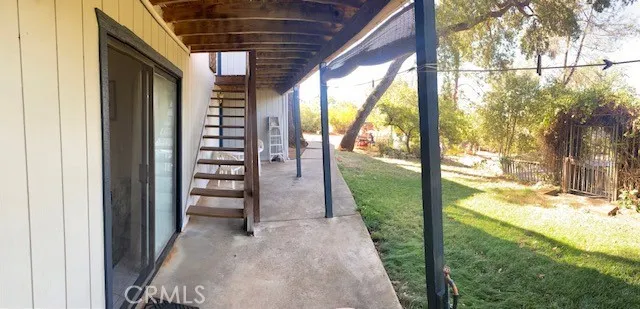 Lower level entrance