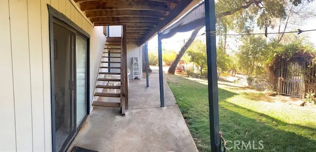 Lower level entrance