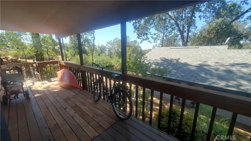 View from deck next to garage looking west.
