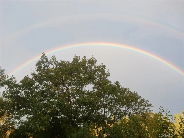 View of double rainbow from property