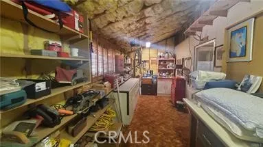 Storage room above garage