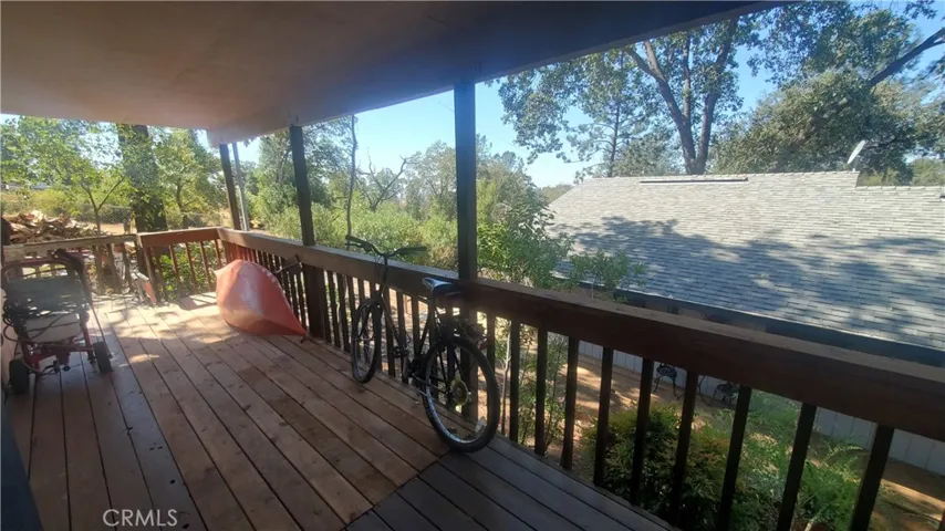 View from deck next to garage looking west.