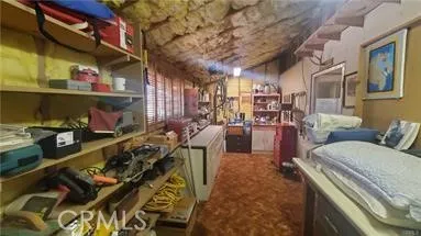 Storage room above garage