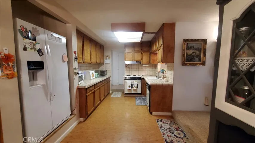 View into kitchen from dining room