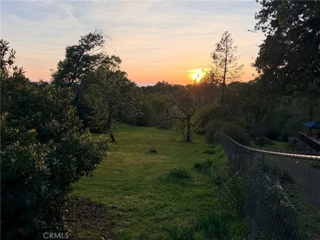 Sunset view from 5115 Toyon (lot next door available to purchase separately)