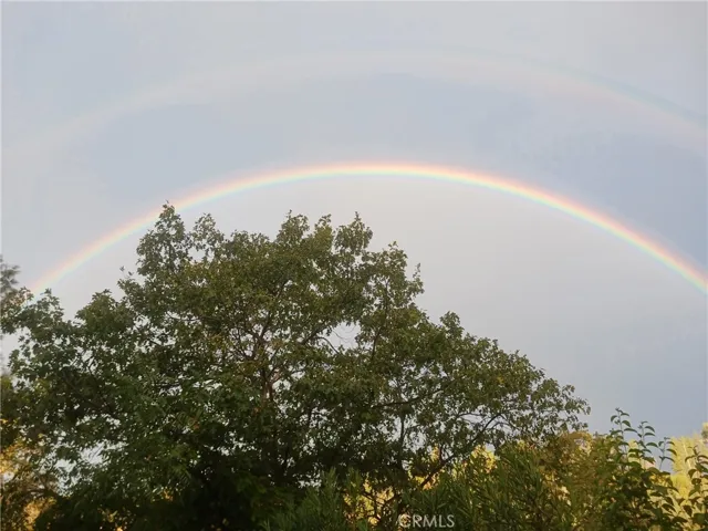 View of double rainbow from property