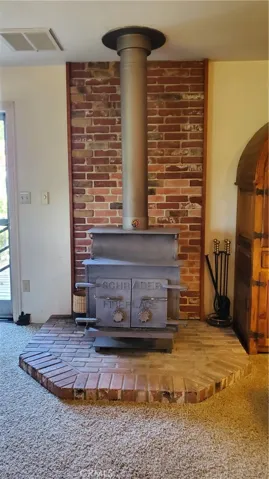 Woodstove in living room