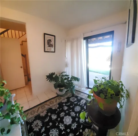 Downstairs foyer entry from back patio