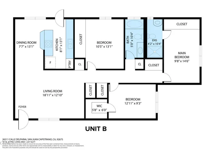 Unit B Floorplan