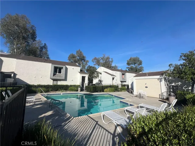 This is the pool area closest to the units. There is a spa on the other side of the building to the right of the pool.