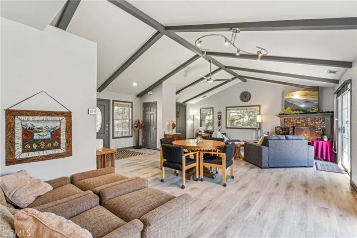 view of living area from kitchen