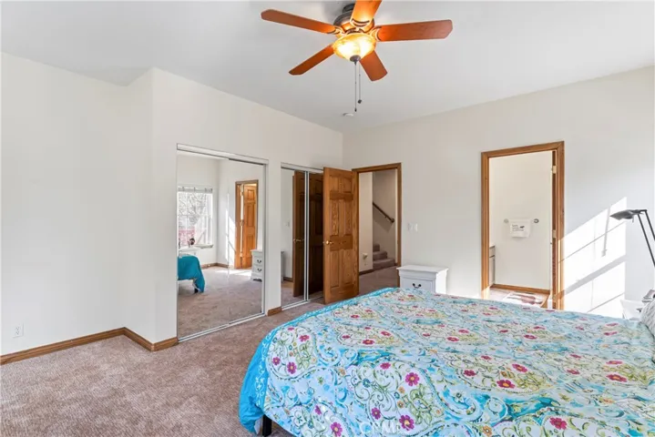 2nd ensuite bedroom with access to lower deck